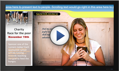 Digital signage example